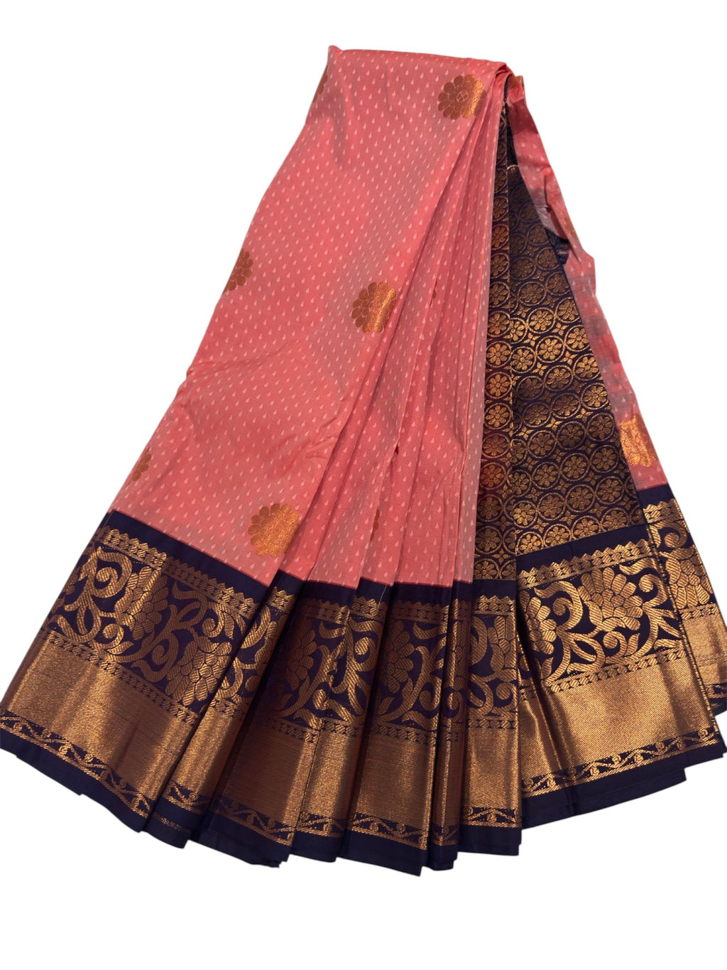 Pink and maroon pattu sarree