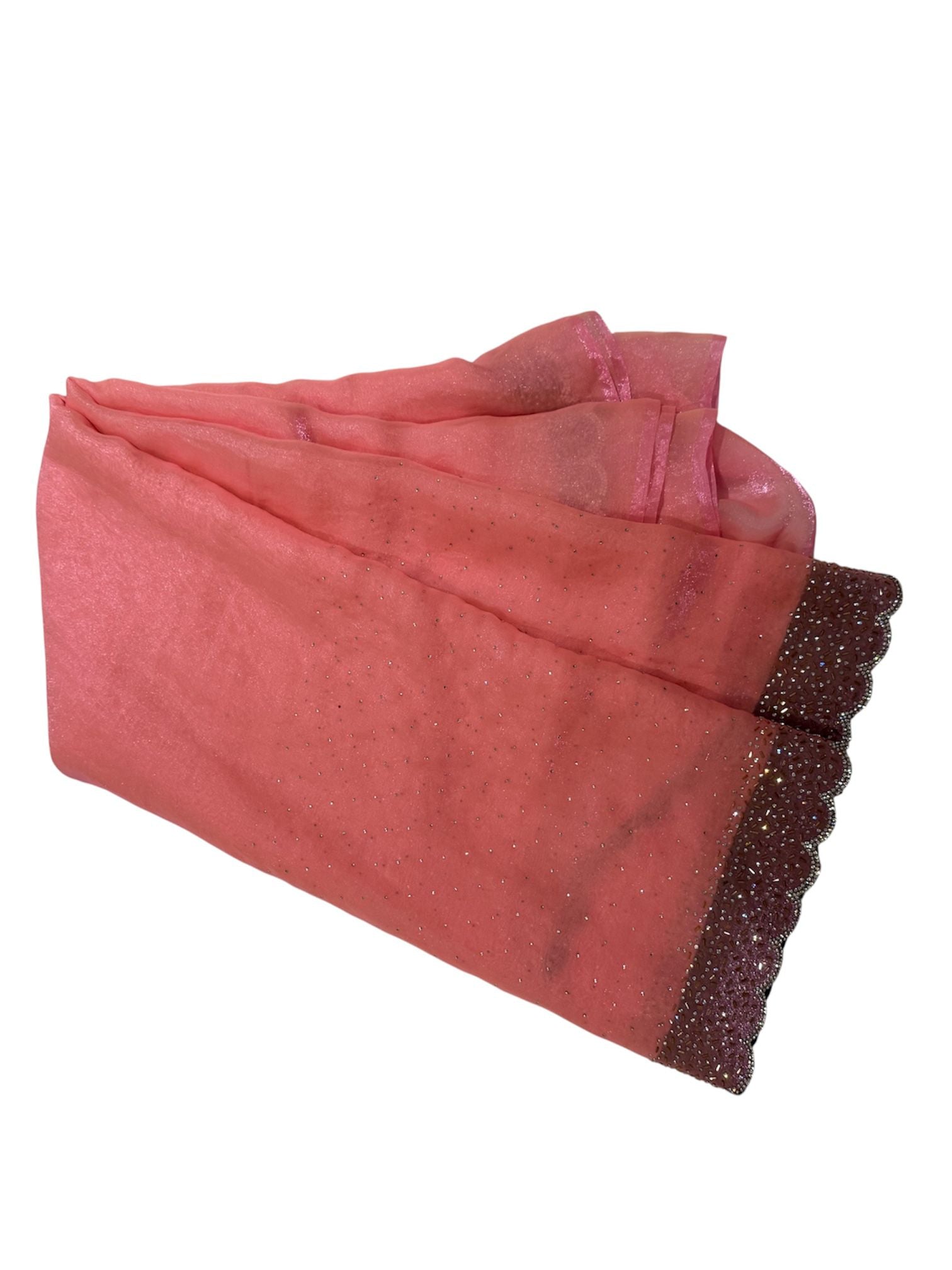 Pink shimmer organsa