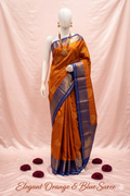 Golden Azure kanchi Pattu saree