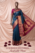 Royal Indigo kanchi Pattu saree