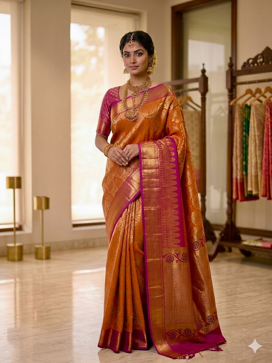 Pure Kanchipuram silk pattu